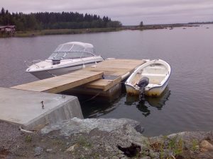 Trä- och betongbrygga 6 m - HF Bryggan
