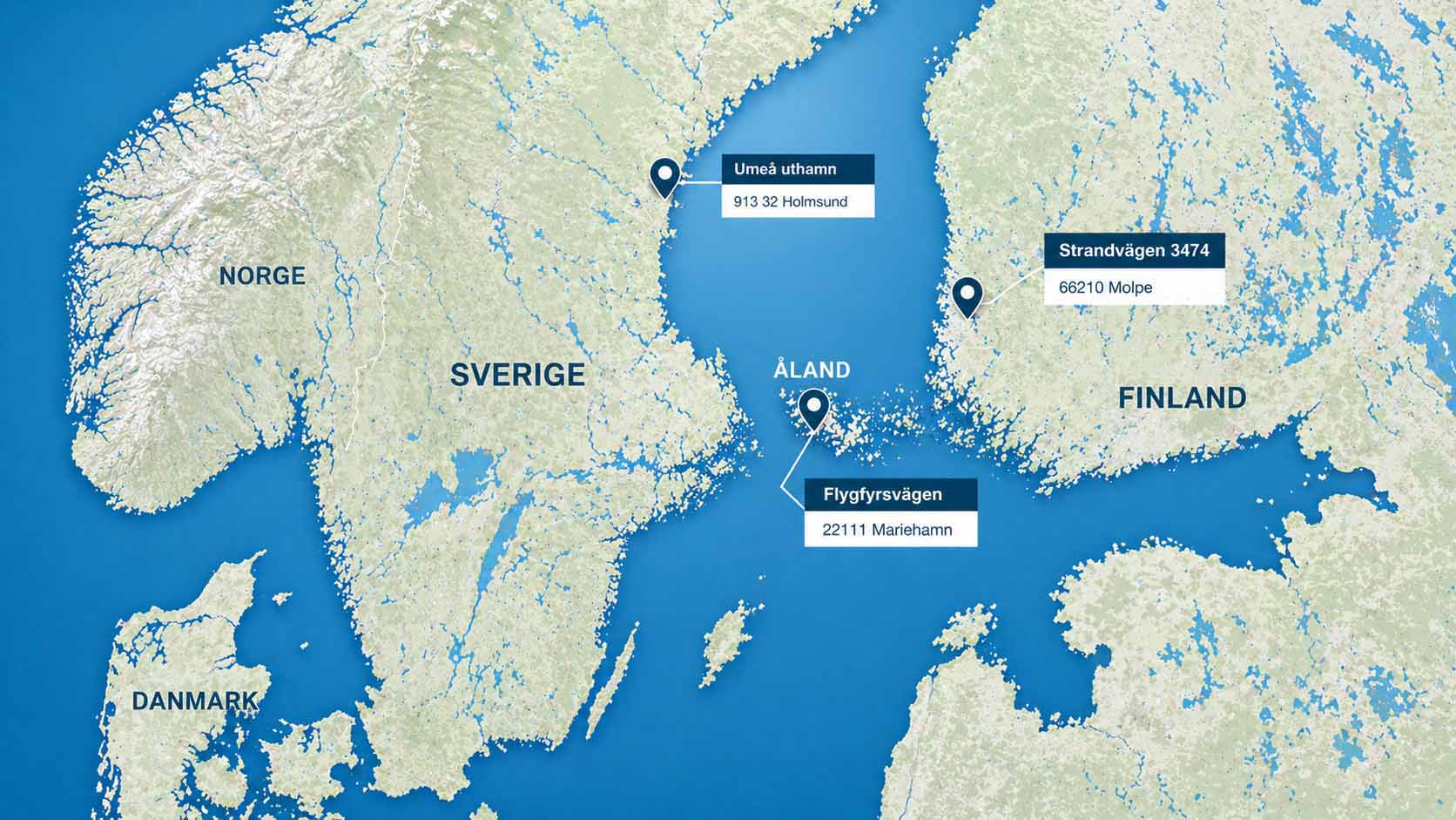 Vi säljer HF-bryggan produkter Karta över återförsäljare